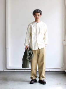 LOOK使用 MHL. TINY CHECK COTTON カラーレスシャツ 買い付け - dcsh